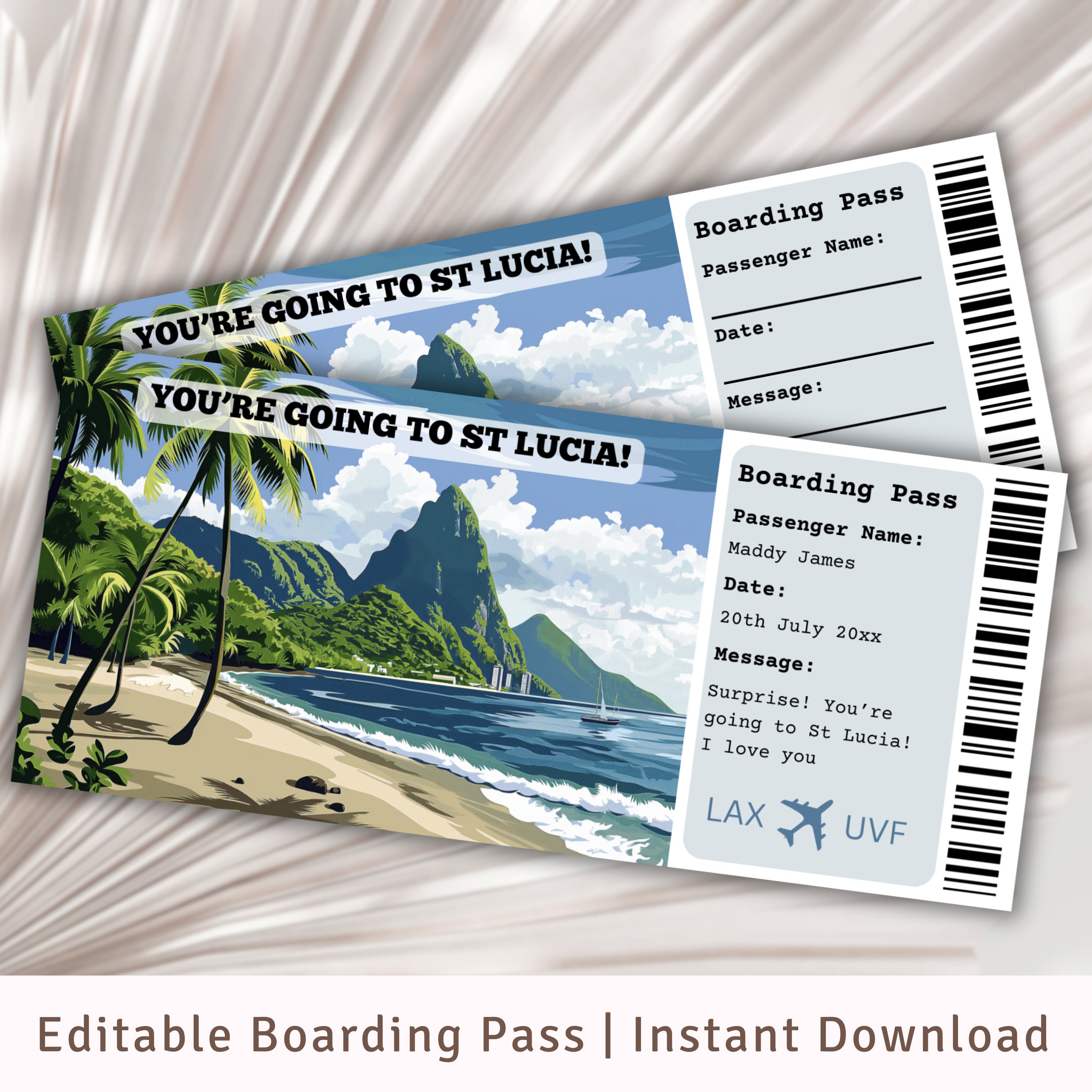 flight tickets to st lucia