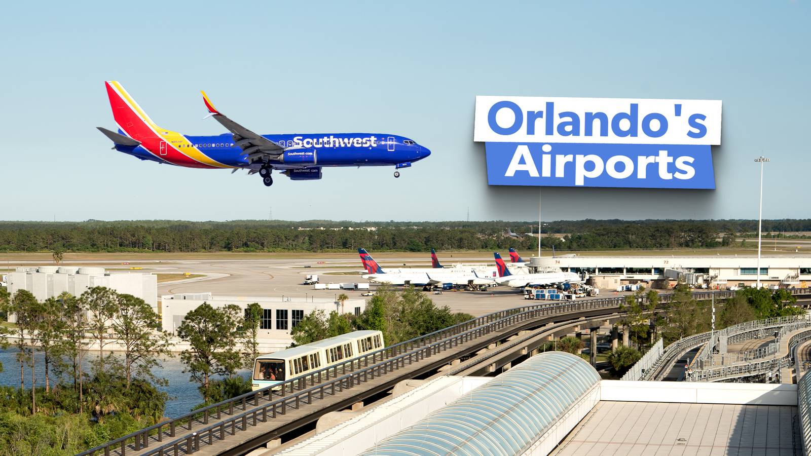 how many airports in orlando