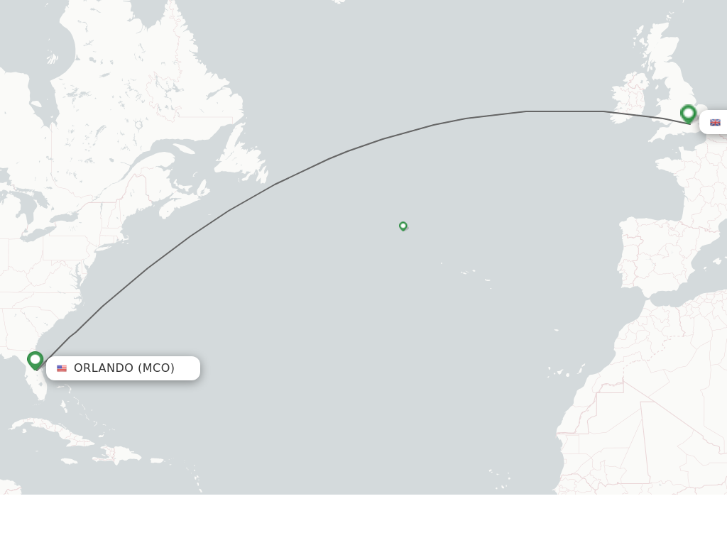 flights from orlando to london uk
