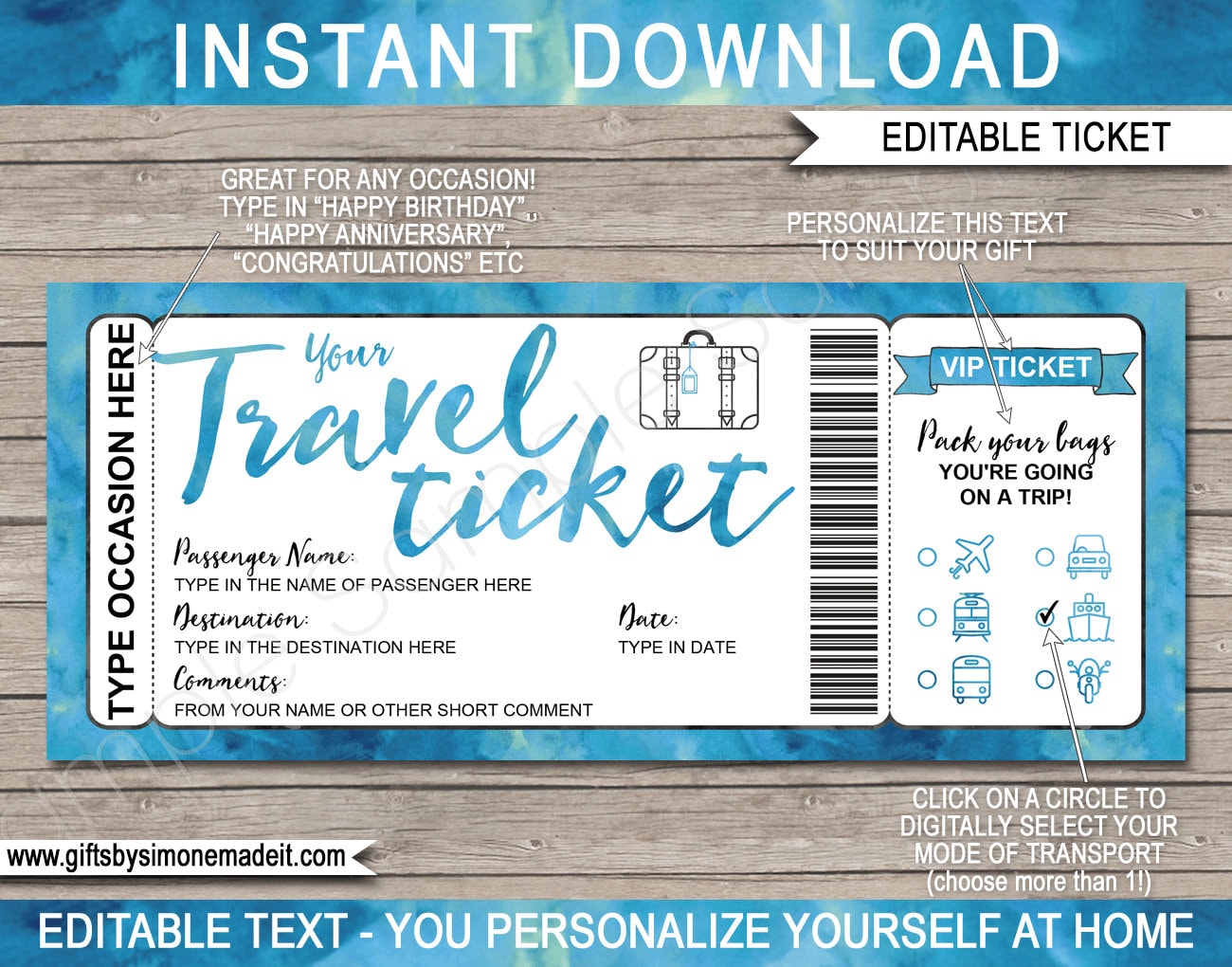 travel tickets