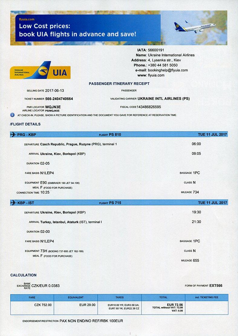 flight tickets to ukraine