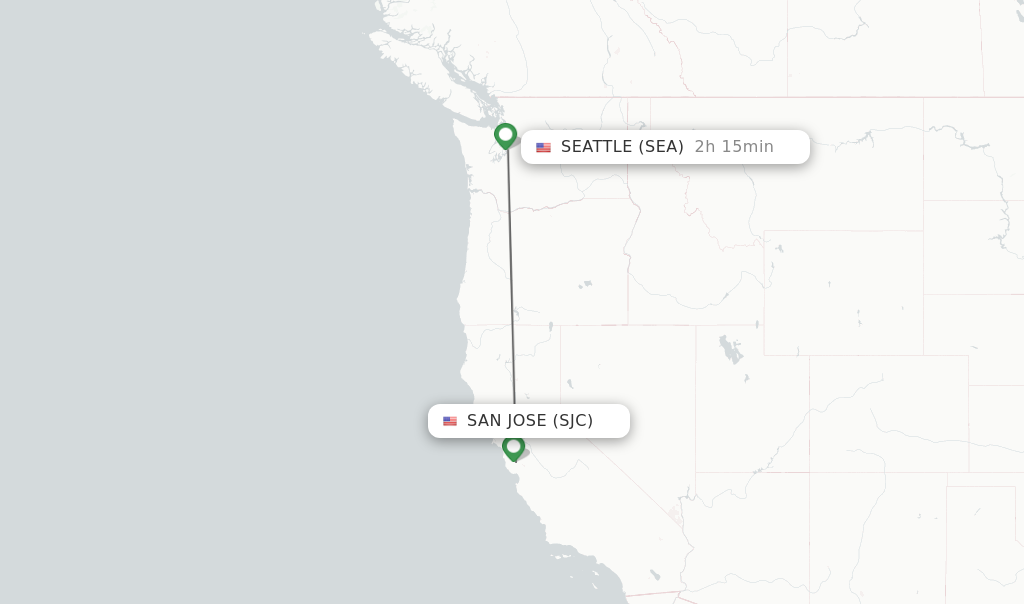san jose to seattle flights