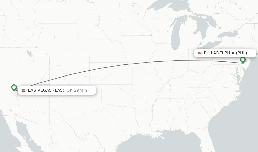 philadelphia to las vegas