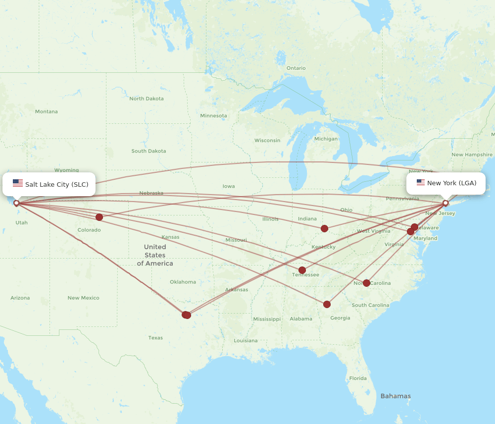flights to new york from slc
