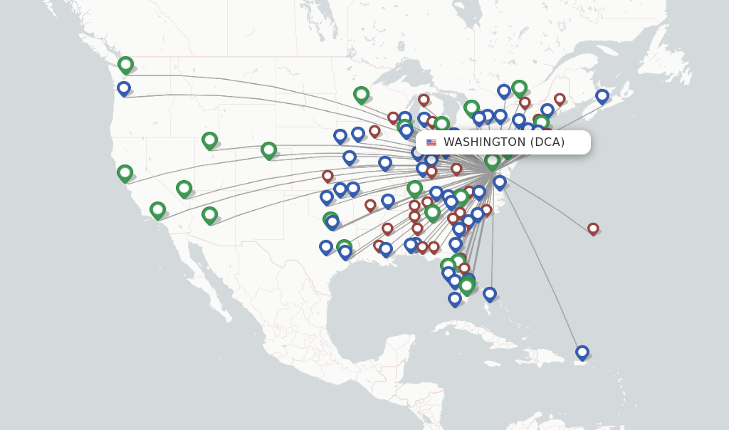 flights to reagan airport