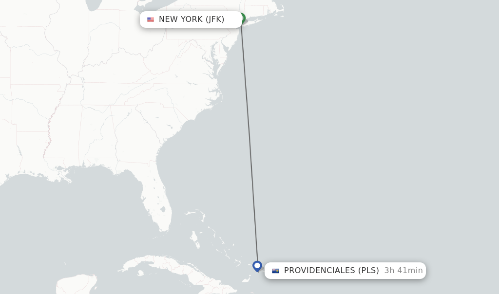 jfk to turks and caicos