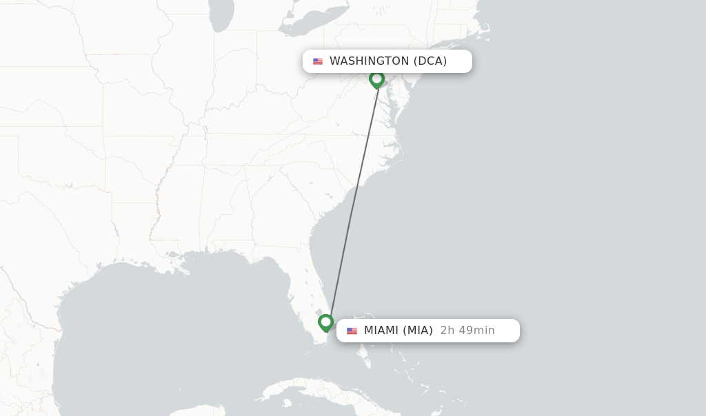 flights from dc to miami