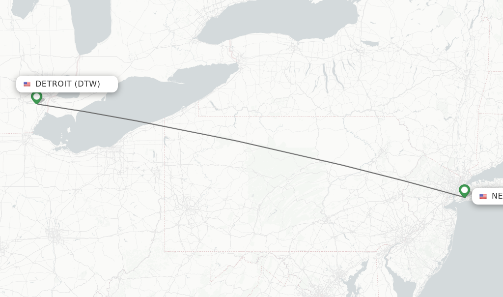 flights from detroit to new york