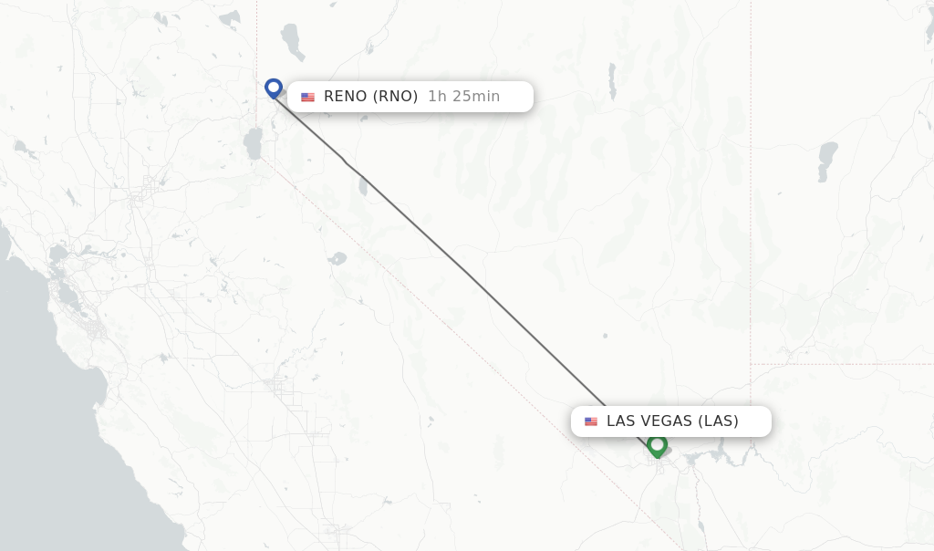 fly vegas to reno