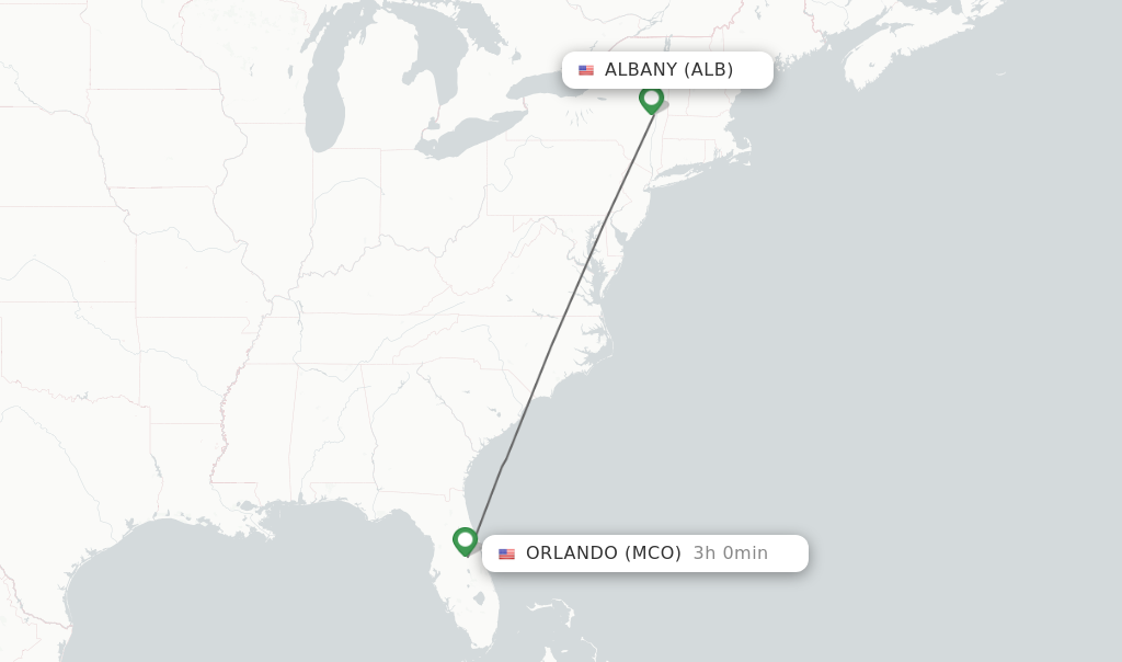 flights from albany to orlando