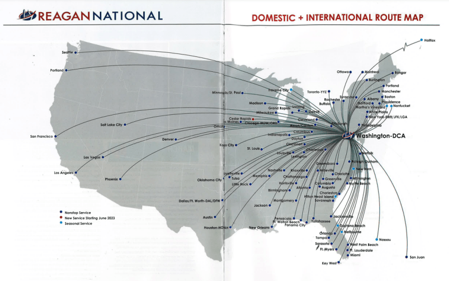 flights to reagan airport