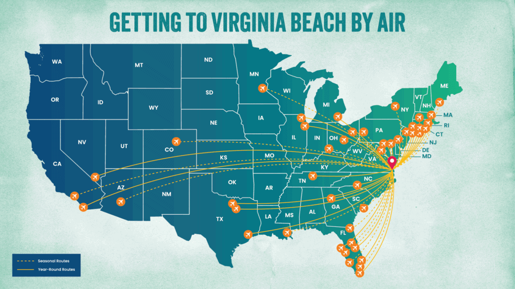 flights into virginia beach