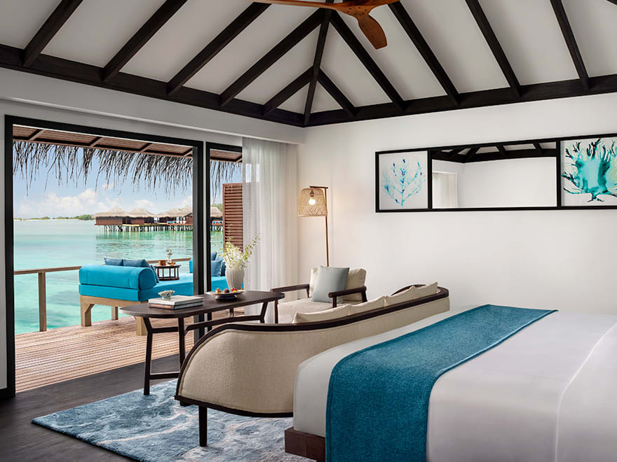 hotel room in maldives