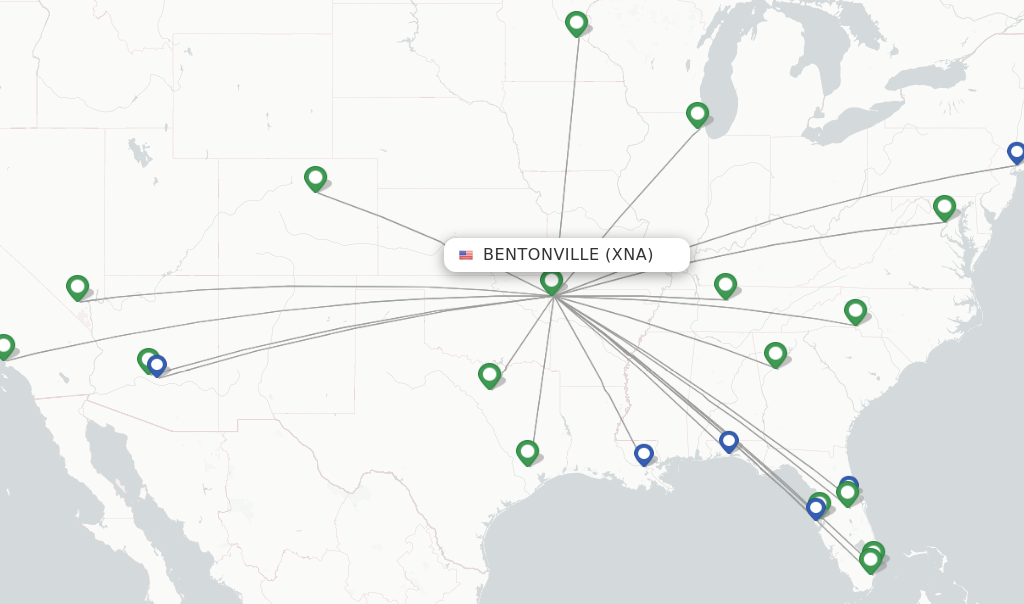 flights to bentonville