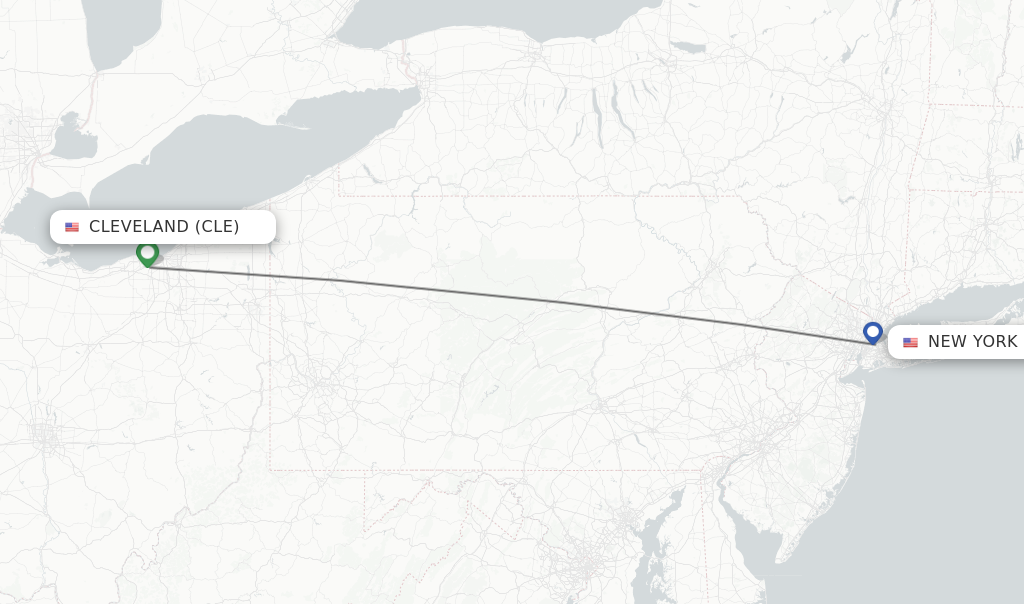flights from cleveland to new york