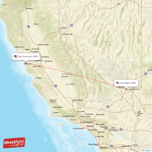 san francisco airport to las vegas