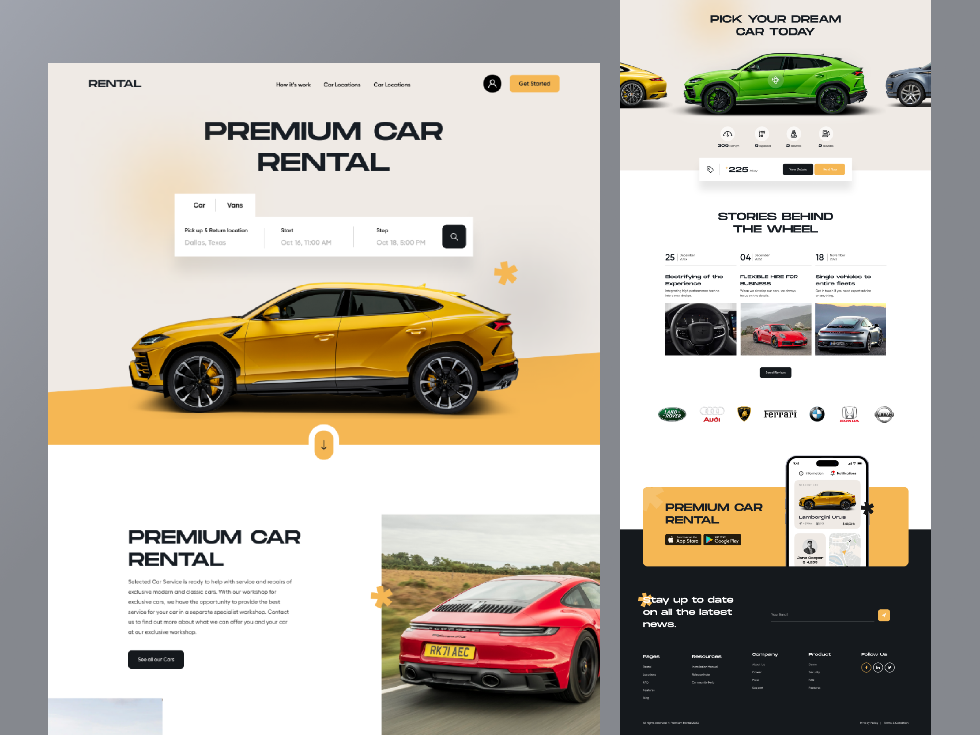 car hire website