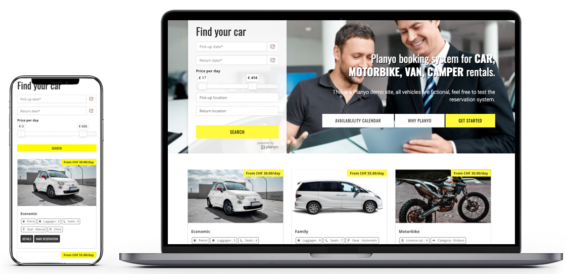 rental car reservation