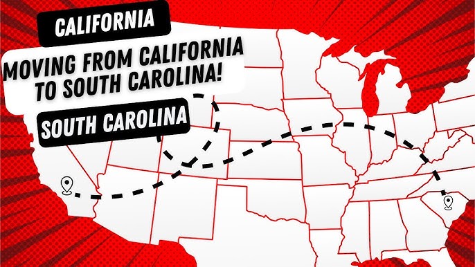 california to south carolina
