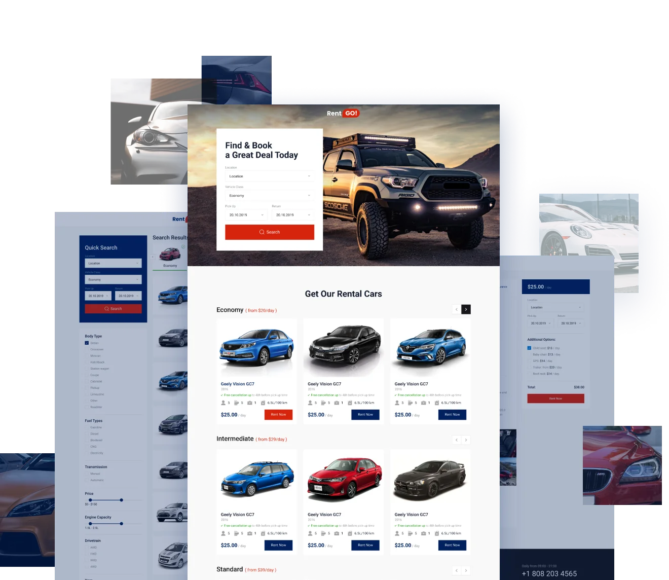 car hire website