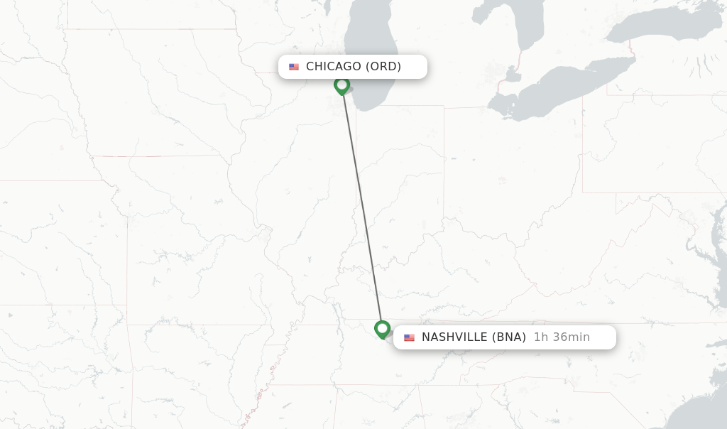chicago to nashville flights