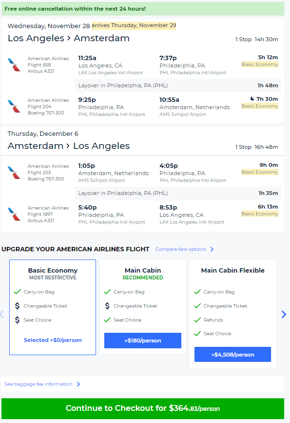 cheap flight tickets to amsterdam