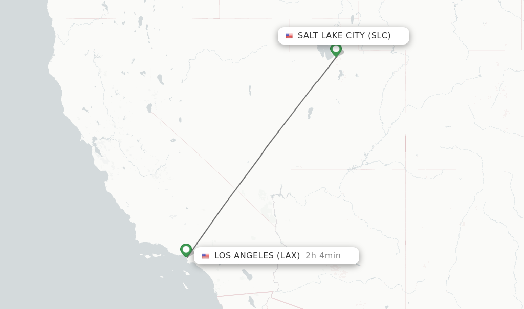 airfare slc to lax