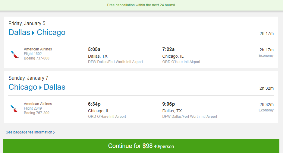 airline tickets from chicago to texas