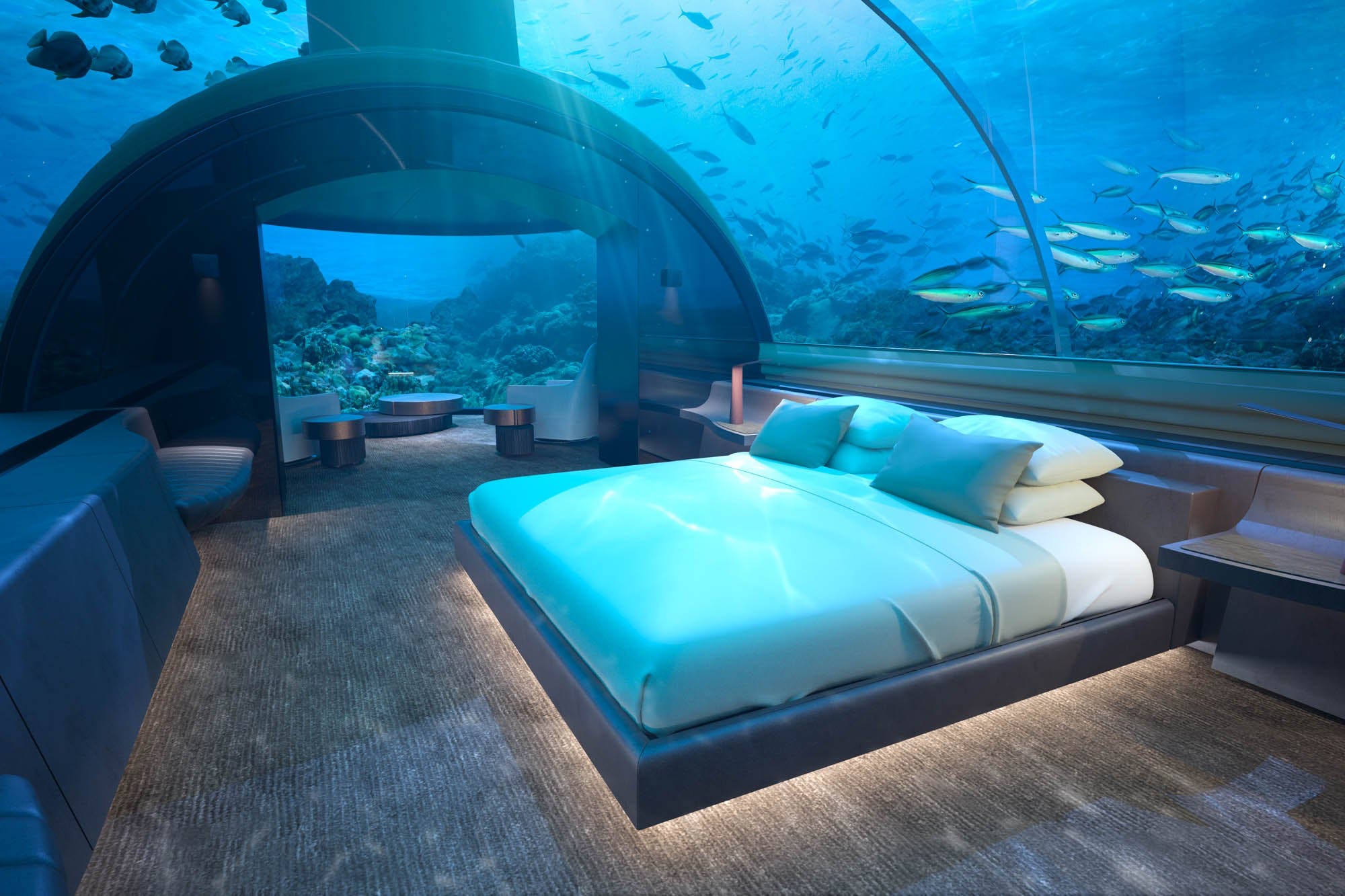 hotel room in maldives