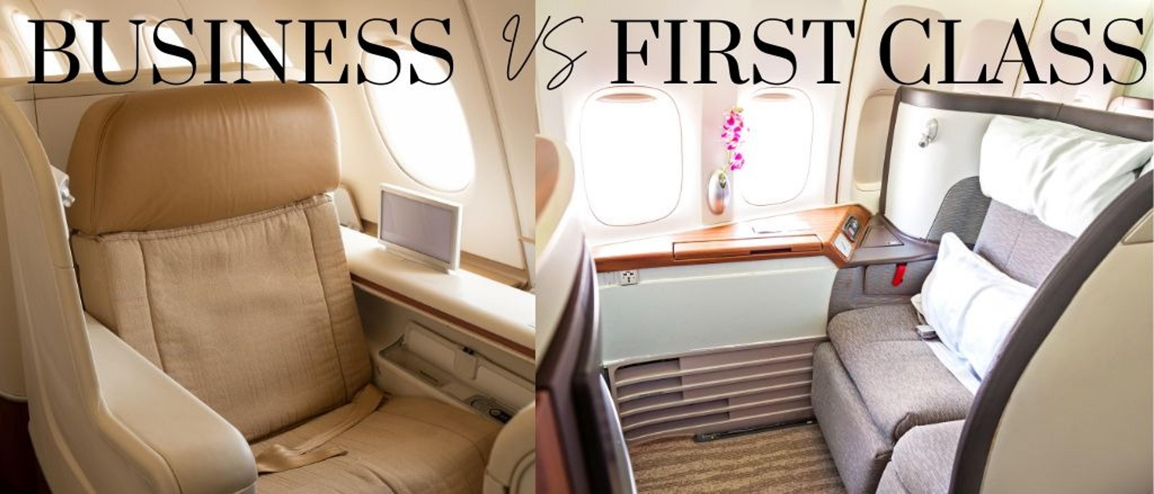 what is the difference between first class and business class