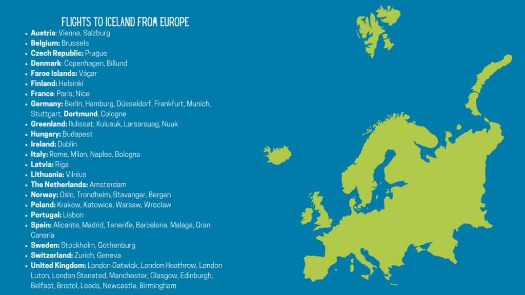 flights to iceland europe