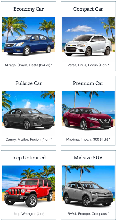 compare rental cars