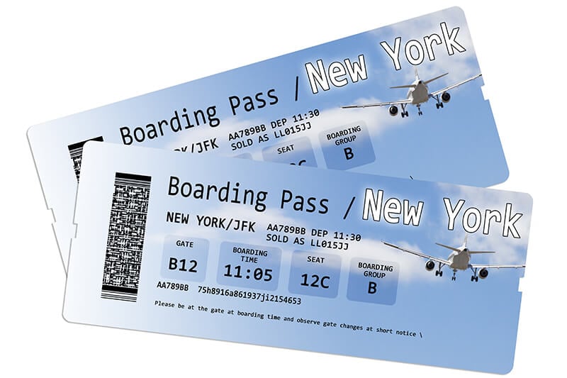 air ticket for new york