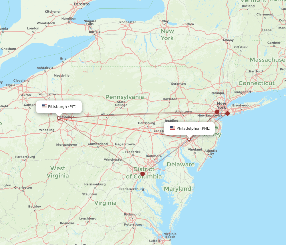 pittsburgh to philadelphia