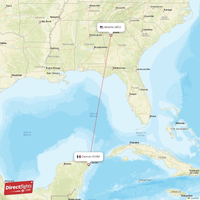 atl to cancun