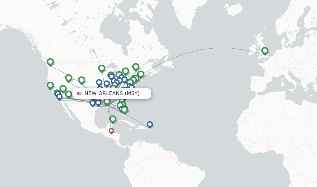 flights from new orleans