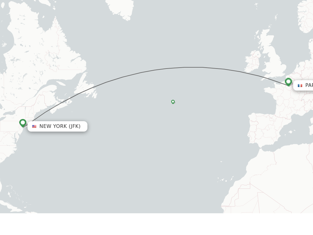 flights from jfk airport to paris