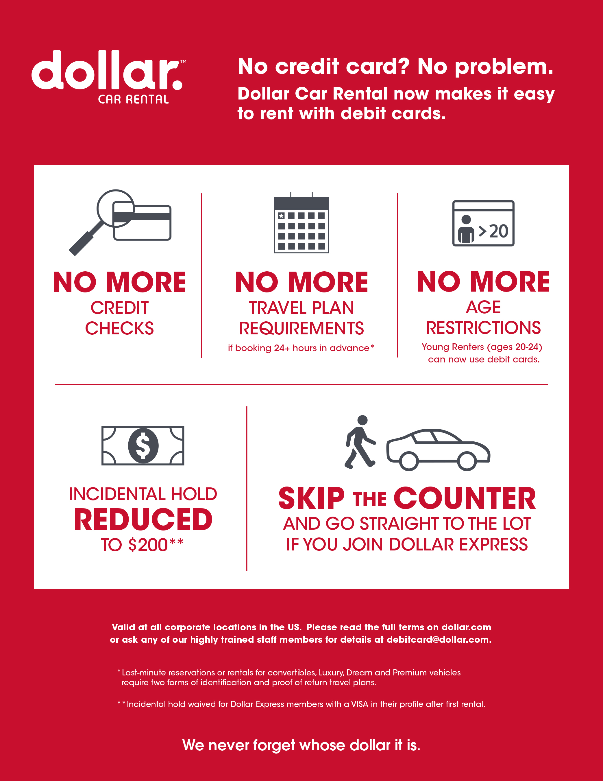 car rentals that take debit cards