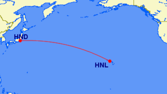 honolulu to haneda