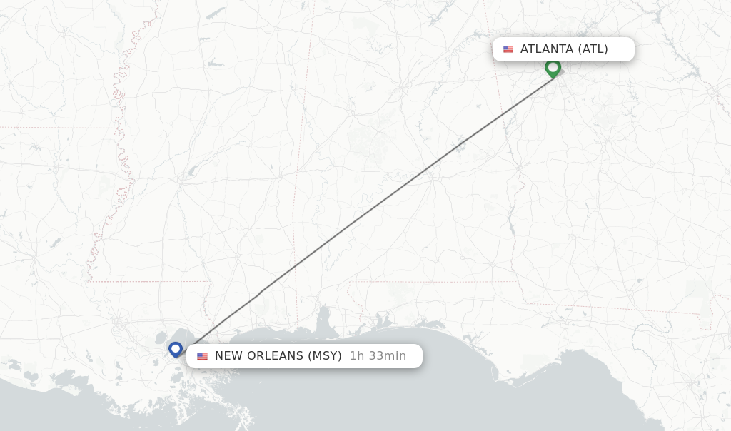 atlanta flights to new orleans