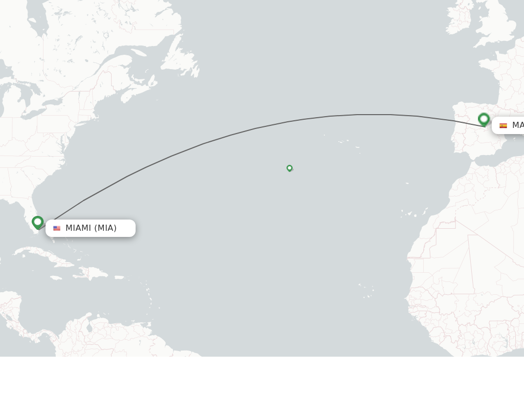 flights from miami to madrid