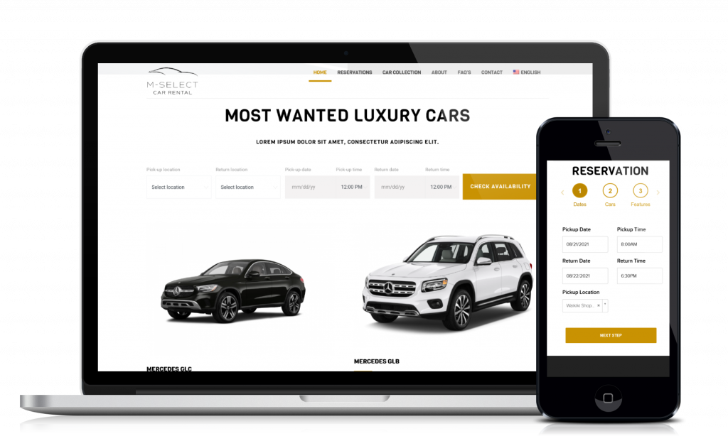 car rentals site
