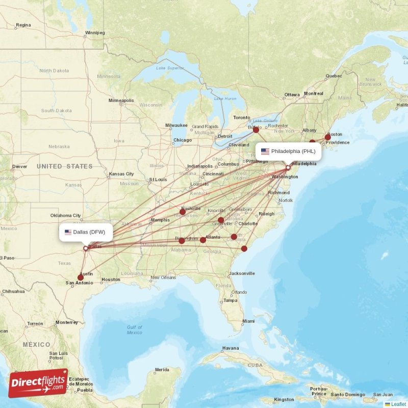 phl to dfw
