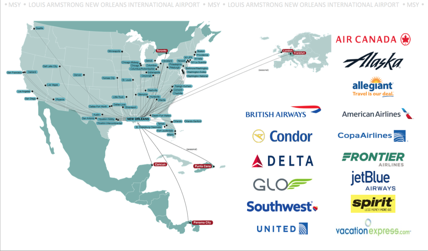 flights from new orleans