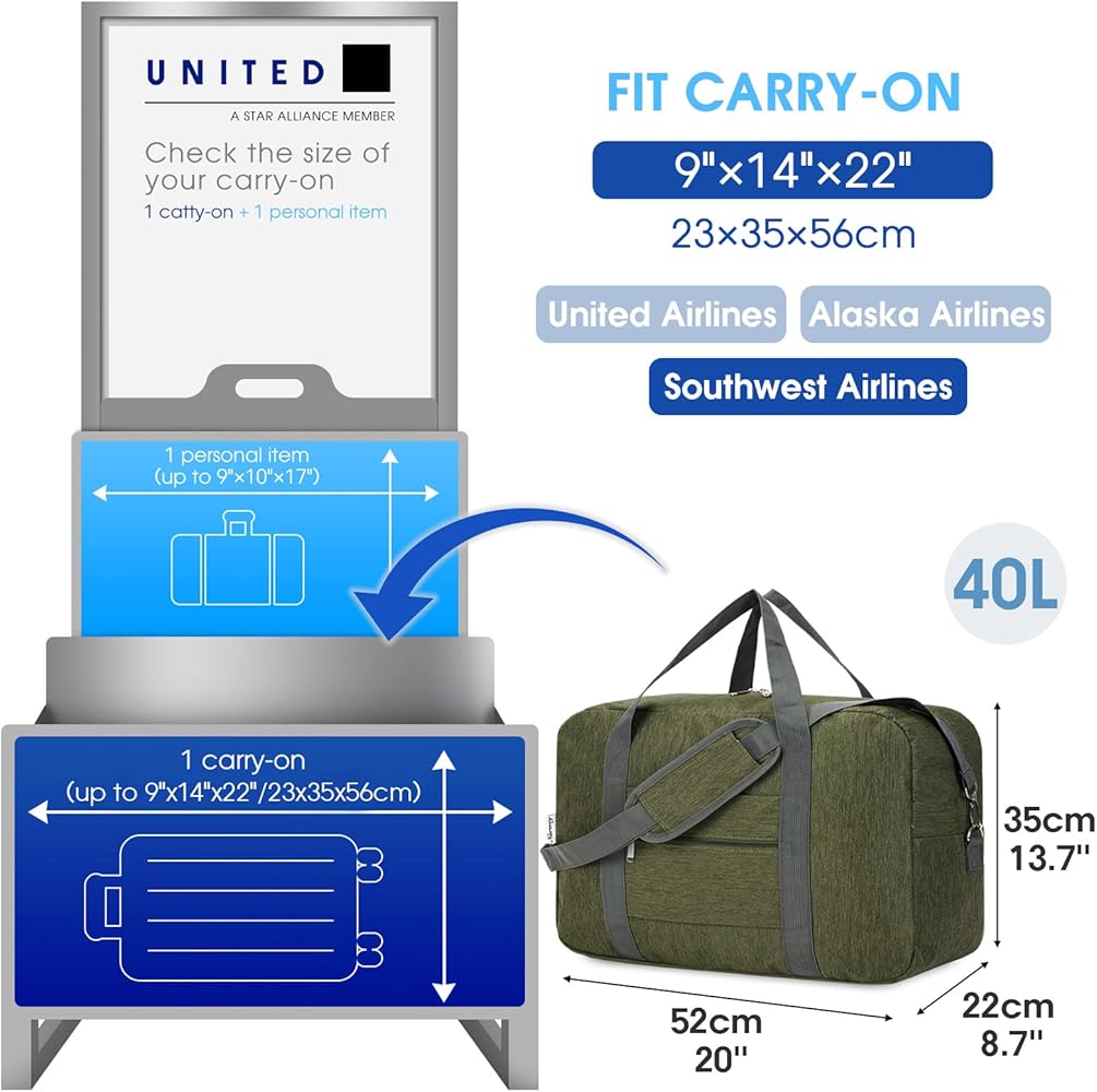 united carry on bag size
