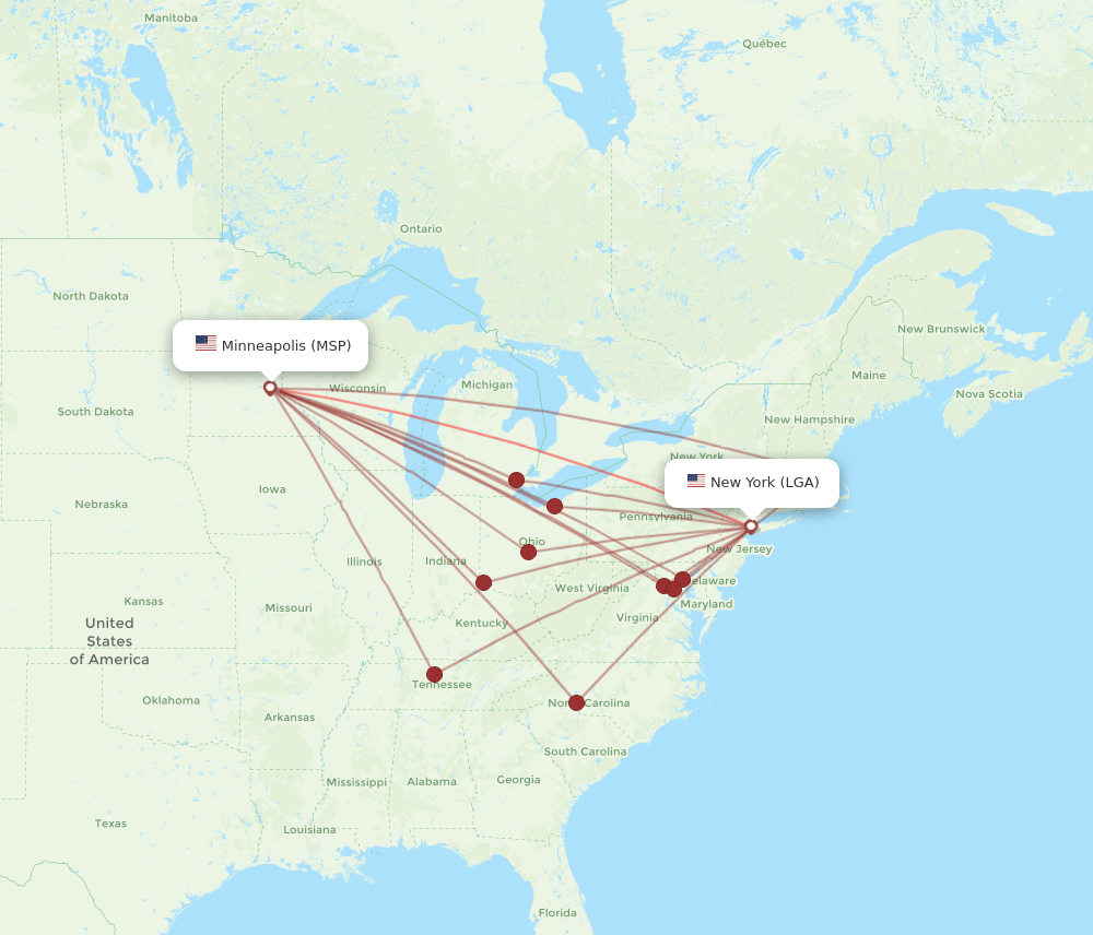 flights from minneapolis to new york