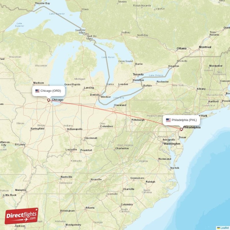 flights from philadelphia to chicago