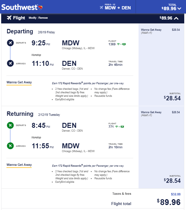 plane tickets to denver