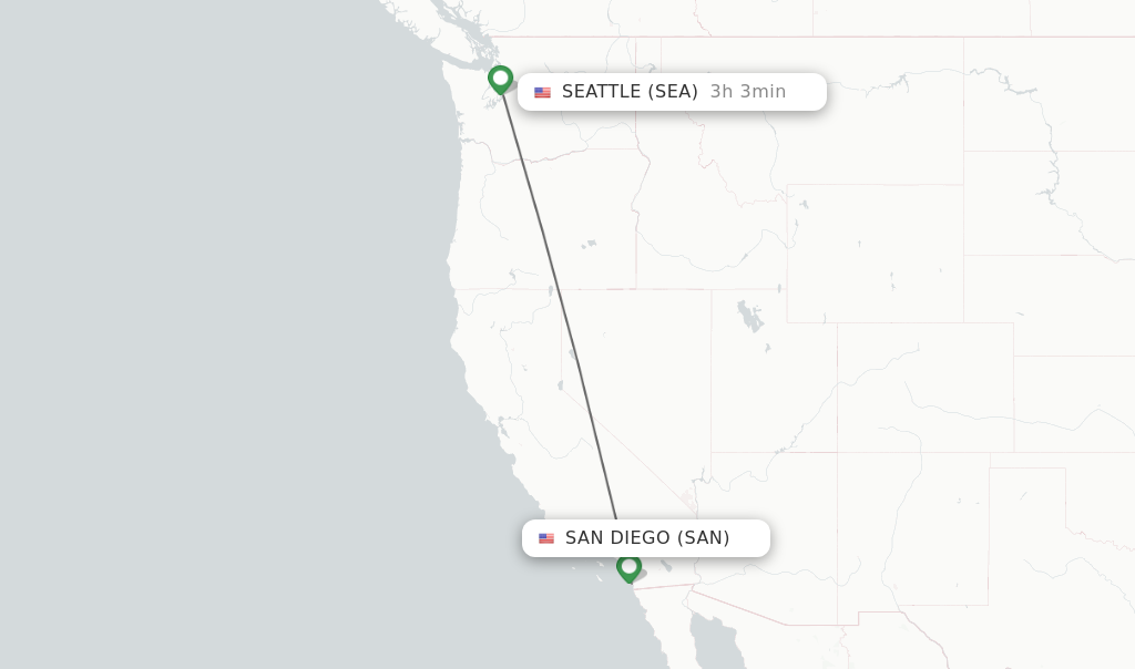 airline tickets from san diego to seattle