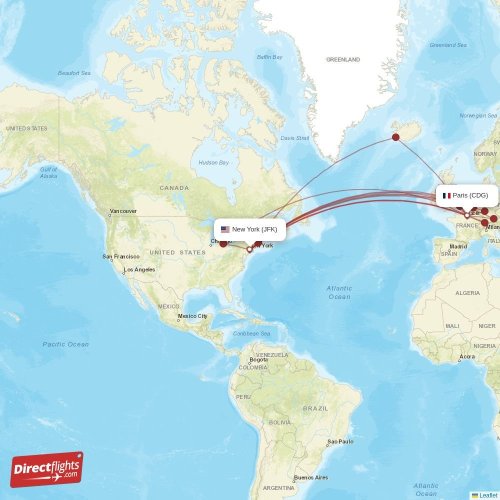 flights from jfk airport to paris